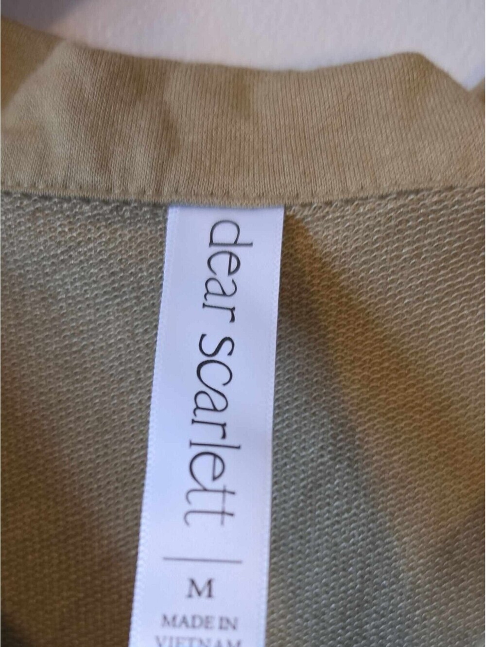 Dear Scarlett light Olive Green long sleeve top - Picture 3 of 3